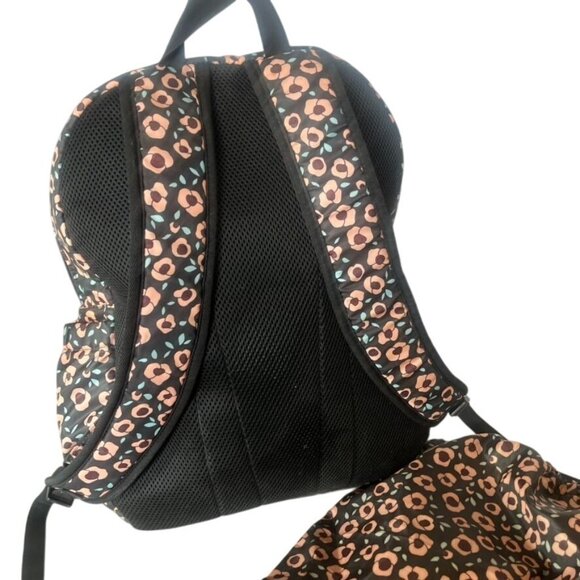 Hadaki Eco-Friendly Vegan Tennis Backpack With Ditty Bag Pink Floral Print - Picture 3 of 9
